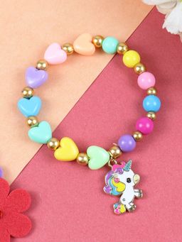 Asthetika Kids - Unicorn Charm Beaded Bracelet
