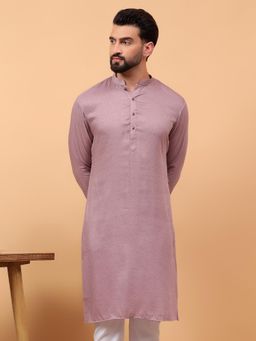 Treemoda - Lavender Traditional Ethnic Wear Embellished Sequence Rayon Kurta