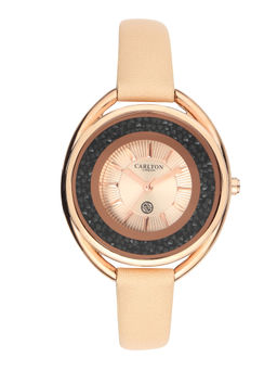 Carlton London - Analog Watch - Rose Gold