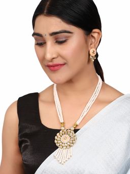 Anika's Creations - Multicolor Meenakari Long Crystal Necklace & Earring