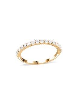 Ornate Jewels - 14K Yellow Gold 0.48 Carat Lab Grown Diamond Band Wedding Ring for Women & Girls