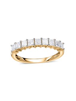 Ornate Jewels - 10K Yellow Gold 0.81 Carat Lab Grown Diamond Band Wedding Ring for Women & Girls
