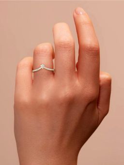 Ornate Jewels - 10K Yellow Gold 0.16 Carat Lab Grown Diamond Dazzling Embrace Ring
