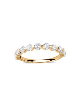 Ornate Jewels - 14K Yellow Gold 1 Carat Round Lab Grown Diamond Band Wedding Ring
