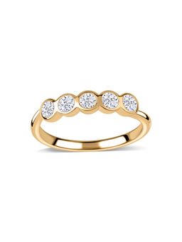 Ornate Jewels - 10K Yellow Gold 0.50 Carat Lab Grown Diamond Designer Wedding Ring