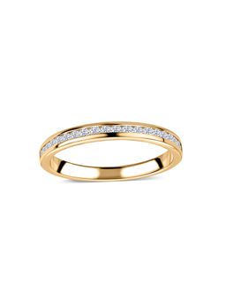 Ornate Jewels - 14K Yellow Gold 0.30 Carat Lab Grown Diamond Band Wedding Ring for Women & Girls