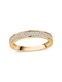 Ornate Jewels - 10K Yellow Gold 0.25 Carat Lab Grown Diamond Band Wedding Ring for Women & Girls