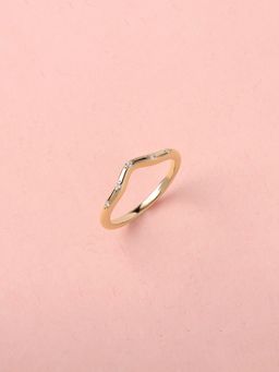 Ornate Jewels - 10K Yellow Gold 0.025 Carat Lab Grown Diamond Band Wedding Ring for Women & Girls