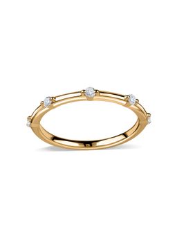 Ornate Jewels - 10K Yellow Gold 0.12 Carat Lab Grown Diamond Starlit Sparkle Ring