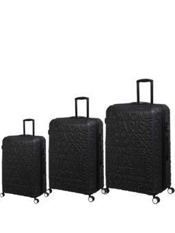 it luggage - Destination Black Set of 3 28-24-20 Inches Expandable Hardsided TSA Luggage Trolley