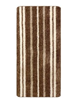 Saral Home - Brown Microfiber Anti Skid Floor Mat 50x100 cm