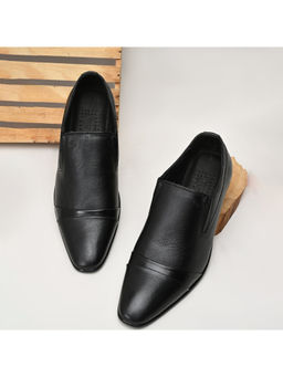 REGAL - Black Mens Leather Slip Ons Formal Shoes