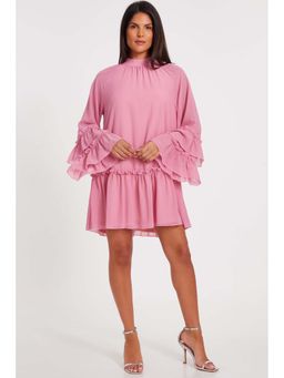 Quiz Clothing - Pink Women Fit And Flare Dress