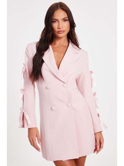 Quiz Clothing - Pink Women Blazer Dress