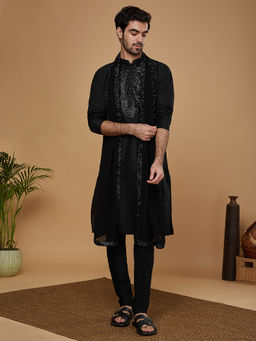 KISAH - Men Black Dupatta