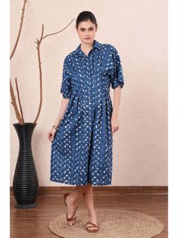etre comfortwear - Printed Pleated Shirt Dress