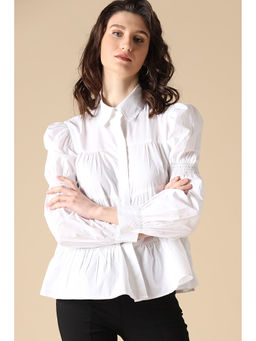 Gipsy - White Fashion Cotton Shirt