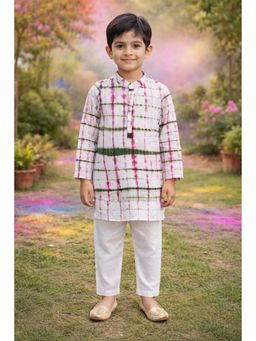 PSPeaches - Boys Multi-Color Tie & Dye Kurta & Pajama
