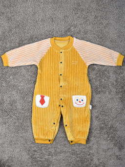Moms Home - Baby Full Length Winter Romper Joker Yellow