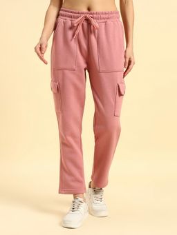 Cantabil - Women Solid Pink Track Pant