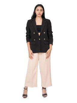 PRET PITAARA - Black Double Breasted Blazer