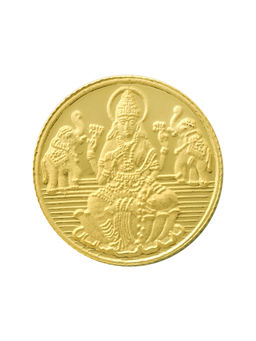 Bangalore Refinery - 8 Gram 24Kt 999 Purity Goddess Lakshmi Yellow Gold Coin