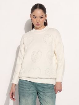 SHOWOFF - Women's Off White Top