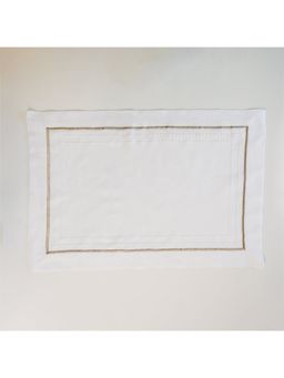 Faaya Gifting - Champagne Thread Heritage Table Mats (Pack of 4)