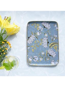 Faaya Gifting - Ethnic Chintz Metal Rectangle Tray