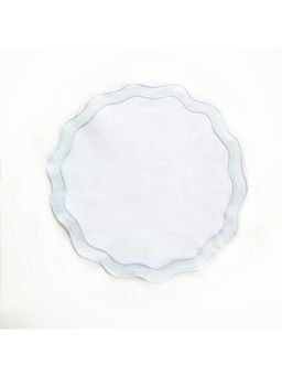 Faaya Gifting - Frost Blue Petal Edge Table Mats (Pack of 4)
