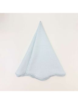 Faaya Gifting - Frost Blue Petal Edge Table Blue Napkins (Pack of 4)