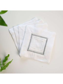 Faaya Gifting - Moonline White Coasters (Pack of 4)