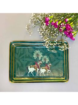 Faaya Gifting - Royal Rambagh Metal Rectangle Tray