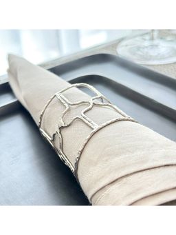 Faaya Gifting - Silver Cage Napkin Rings (Pack of 4)
