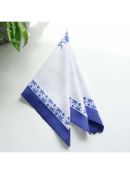 Faaya Gifting - Royal Malabar Printed Blue Table Napkins (Pack of 4)