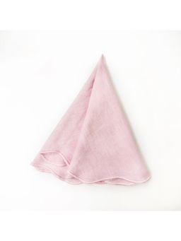 Faaya Gifting - Rosewater Petal Edge Pink Table Napkins (Pack of 4)