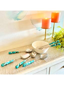 Faaya Gifting - Chilean Deco Serving Multicolor Spoons (Pack of 6)