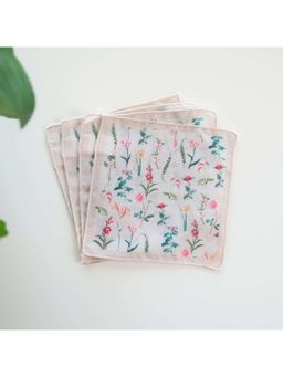 Faaya Gifting - Windsor Bloom Printed Cocktail Multicolor Napkins (Pack of 4)