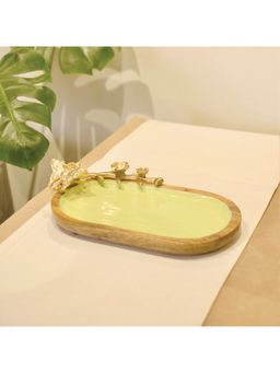 Faaya Gifting - Assame Spring Wooden Oval Platter