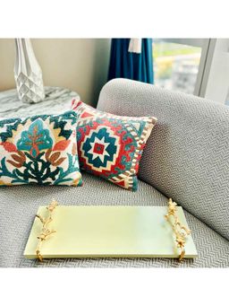 Faaya Gifting - Assame Spring Serving Gold Tray