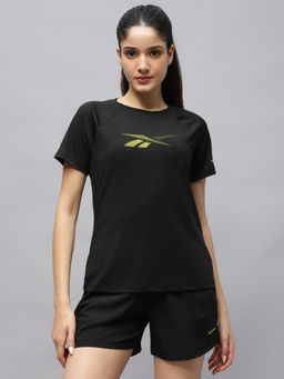 Reebok - Women Black T-Shirt