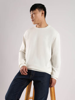 Calvin Klein - Solid Regular Fit Cotton Sweater