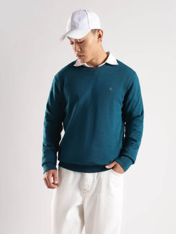 Calvin Klein - Solid Regular Fit Cotton Sweater