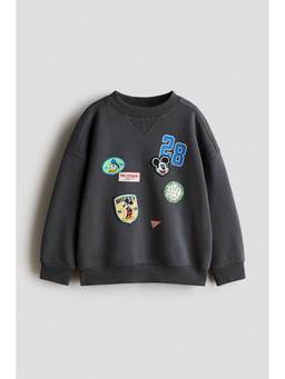 H&M - Boys Grey Appliquad Sweatshirt