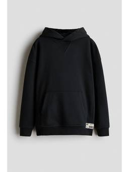 H&M - Boys Black Loose-Fit Hoodie
