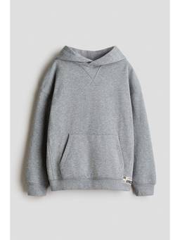 H&M - Boys Grey Loose-Fit Hoodie