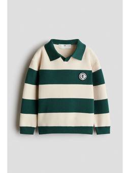 H&M - Boys Green Rugby-Style Jumper