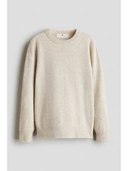 H&M - Boys Beige Fine-Knit Jumper