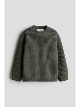H&M - Boys Green Chenille Jumper