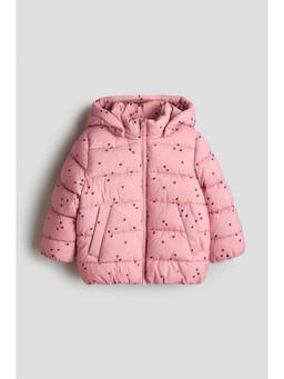 H&M - Girls Pink Water-Repellent Puffer Jacket